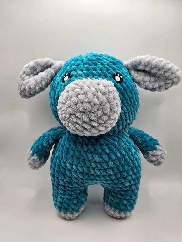 Aqua/gray cow | Hillers Corner